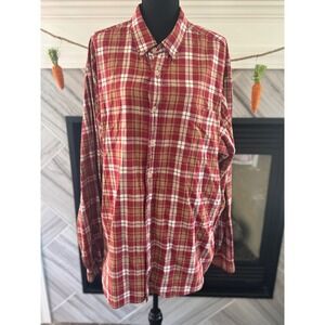 Abercrombie & Fitch Flannel Shirt Plaid Button‎ Up Long Sleeve XL